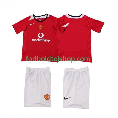 Manchester United 2006 Retro Børn Hjemme trøje 2005 S/S